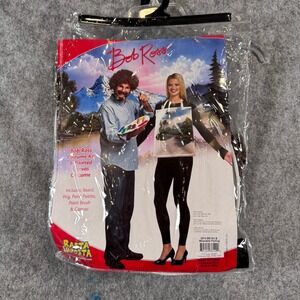 Bob Ross & Canvas Couples Halloween Costume Rasta Imposta Art Painter